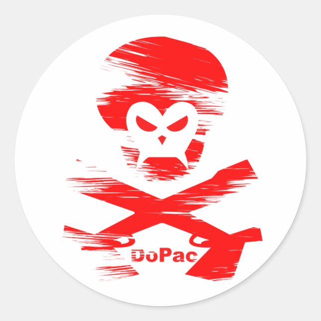 Gorilla Runt Klistermärke (Framsida)