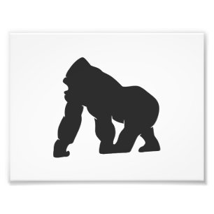 Gorilla silhouette fototryck
