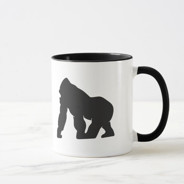 Gorilla silhouette mugg (Höger)