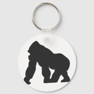 Gorilla silhouette nyckelring