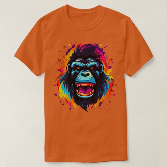 Gorilla Smiling T Shirt (Design framsida)