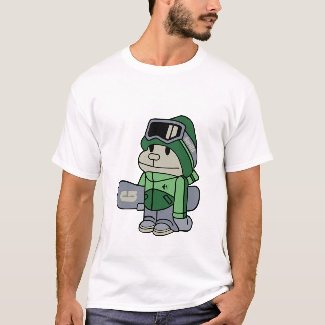 Gorilla - Snowboarder T-shirt (Framsida)