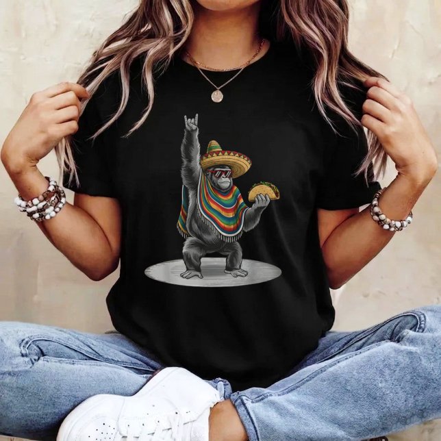 Gorilla som bär taco  t shirt (Skapare uppladdad)