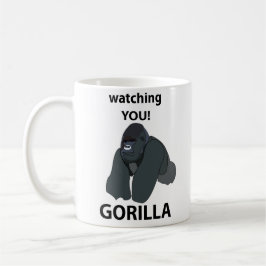 Gorilla som bevakar dig.. kaffemugg