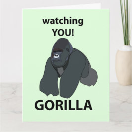Gorilla som bevakar dig.. kort
