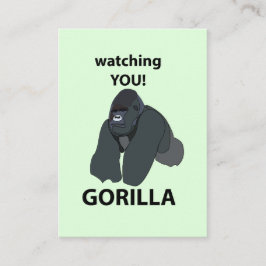 Gorilla som bevakar dig.. visitkort