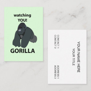Gorilla som bevakar dig.. visitkort