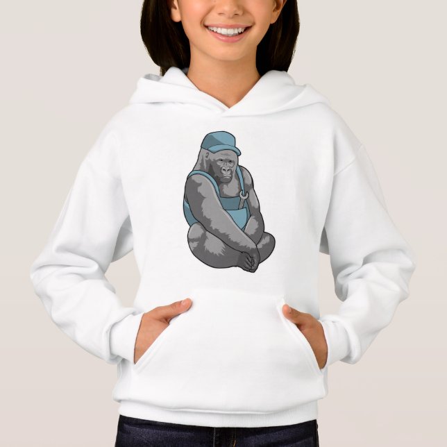 Gorilla som Crateur med Wrench T Shirt (Framsida)