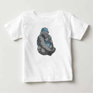 Gorilla som Crateur med Wrench T Shirt