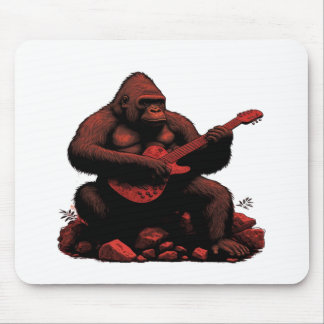Gorilla spelar en Guitar Musmatta