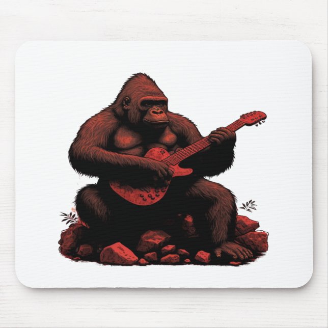 Gorilla spelar en Guitar Musmatta (Framsidan)