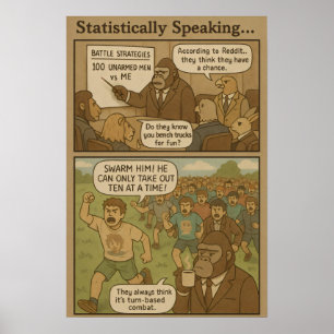 Gorilla Strategi Seriem – 100 Obeväpnade Män vs Mi Poster