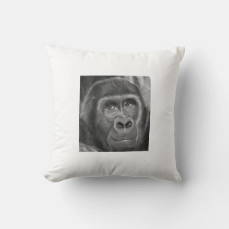 Gorilla sucking fingers Cushion2 指しゃぶりのゴリラクッション Kudde