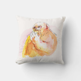 Gorilla sucking fingers Cushion 指しゃぶりのゴリラクッション Kudde