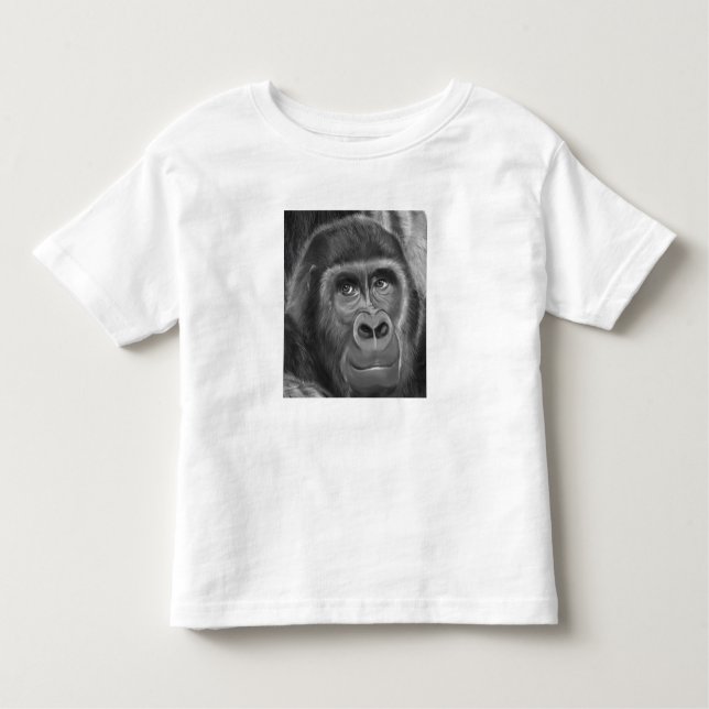 Gorilla sucking fingers T-shirt 2指しゃぶりのゴリラ (Framsida)