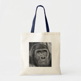 Gorilla sucking fingers Tote bag2  指しゃぶりのゴリラトートバッグ Tygkasse
