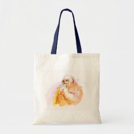 Gorilla sucking fingers Tote bag 指しゃぶりのゴリラトートバッグ Tygkasse