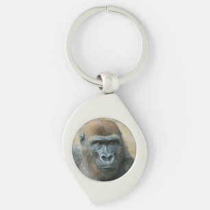 Gorilla Swirl Silverfärgad Nyckelring