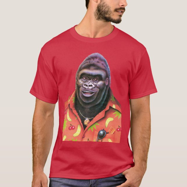 Gorilla T-skjordegendom. T Shirt (Framsida)