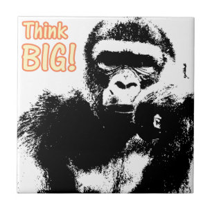Gorilla Tänka Big Kakelplatta