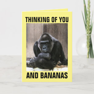 GORILLA TÄNKTE PÅ DIG GREETCDS KORT