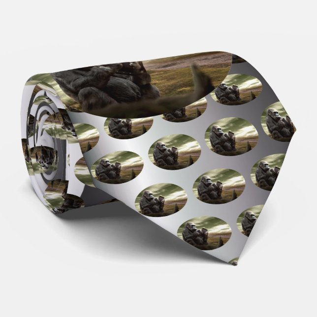 Gorilla tar sig till tabletten slips (Rullad)