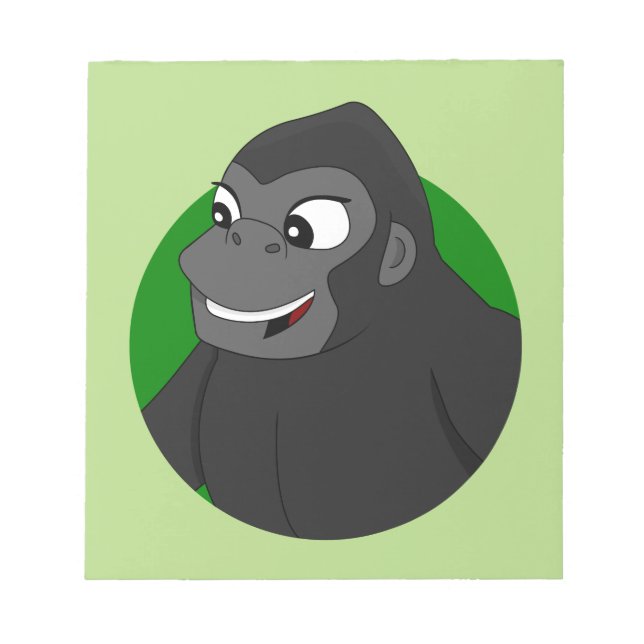 Gorilla Tecknad Anteckningsblock (Framsida)