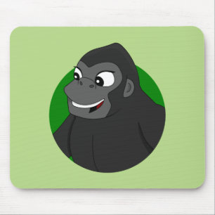 Gorilla Tecknad Mouse Pad Musmatta