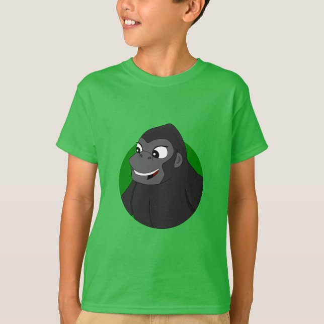 Gorilla Tecknad T-Shirt (Framsida)