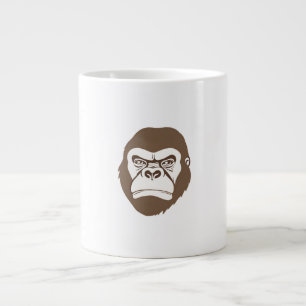Gorilla Tecknad Teckning Jumbo Mugg