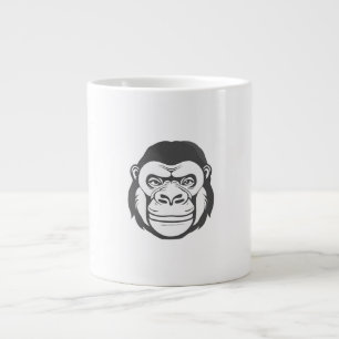 Gorilla Tecknad Teckning Jumbo Mugg