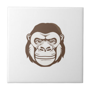 Gorilla Tecknad Teckning Kakelplatta