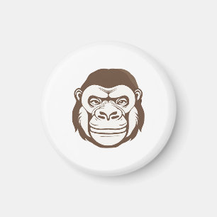 Gorilla Tecknad Teckning Magnet
