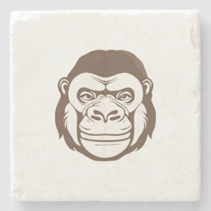 Gorilla Tecknad Teckning Stenunderlägg
