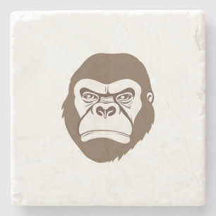 Gorilla Tecknad Teckning Stenunderlägg