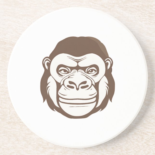 Gorilla Tecknad Teckning Underlägg (Framsidan)