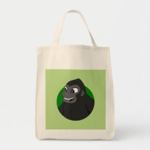 Gorilla Tecknad Tote Bag Tygkasse