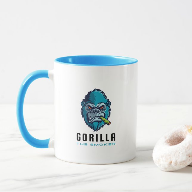 Gorilla the Smoker Mugg (Med munk)