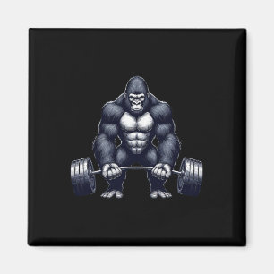 Gorilla tyngdlyftning fitness gym träning bodybui magnet
