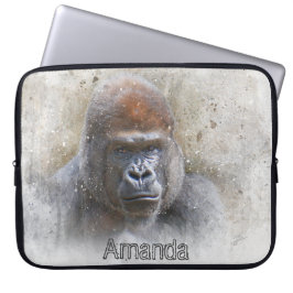 Gorilla Underbar Ape Animal Photography Modern Laptop Fodral
