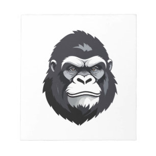 Gorilla Vector Art Animal Modern Urban Graphic Anteckningsblock