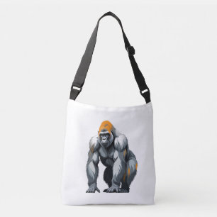 Gorilla Vector Art med Vibrant Färg Axelväska