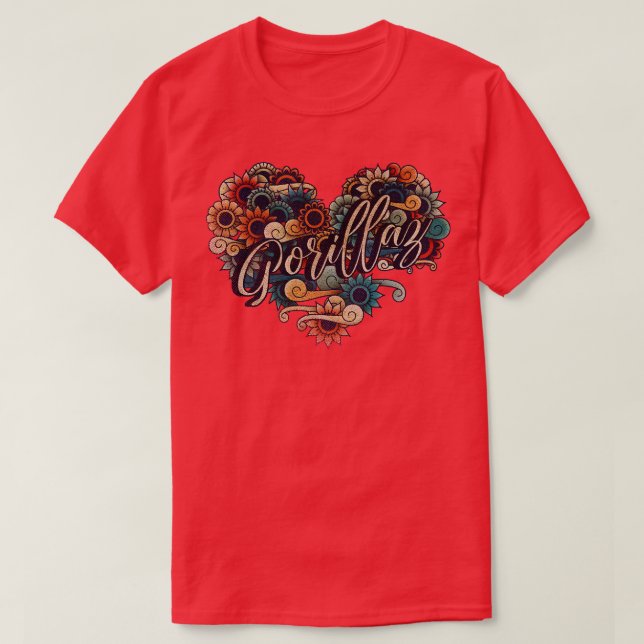 Gorilla VIGNETTE VINTAGE FÄRG T Shirt (Design framsida)
