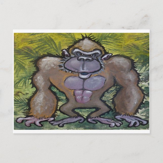 Gorilla Vykort (Framsida)