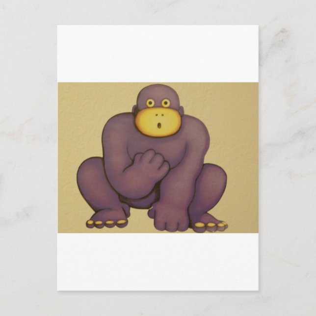 gorilla vykort (Framsida)