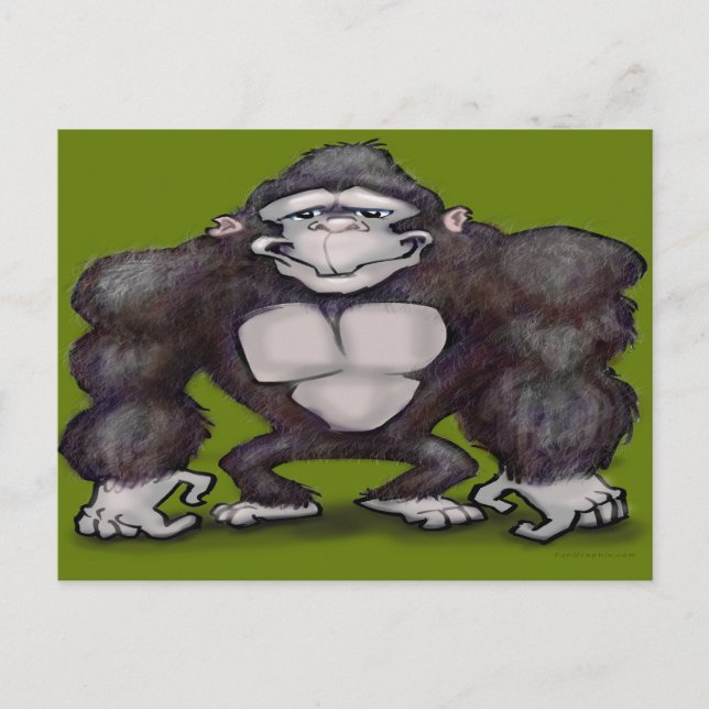 Gorilla Vykort (Framsida)