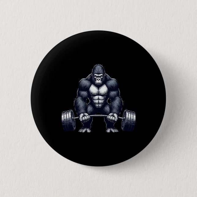 Gorilla Weightlifting Fitness Gym Training Bodybui Knapp (Framsida)