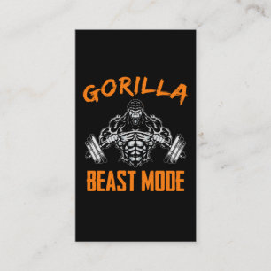 Gorilla Weightlyftande Beast Powerlyftes Fitness Visitkort