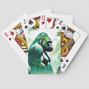 Gorilla Wildlife Animal Natature Environment Jungl Casinokort