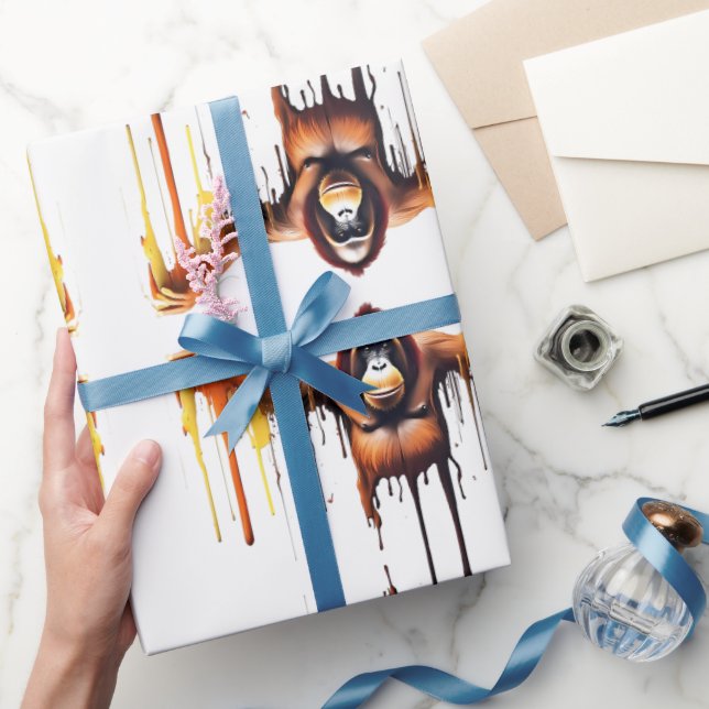 Gorilla Wildlife & Nature Vatten Färg Set Presentpapper (Gifting)